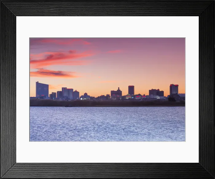 Framed Print : USA, New Jersey, Atlantic City, city slkyine from the west