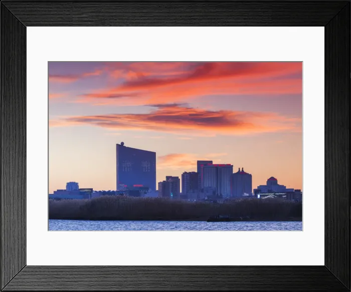 Framed Print : USA, New Jersey, Atlantic City, city slkyine from the west Framed Print : USA, New Jersey, Atlantic City, city slkyine from the west