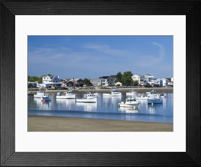 Framed Print : USA, New Hampshire, Seabrook, fishing boats