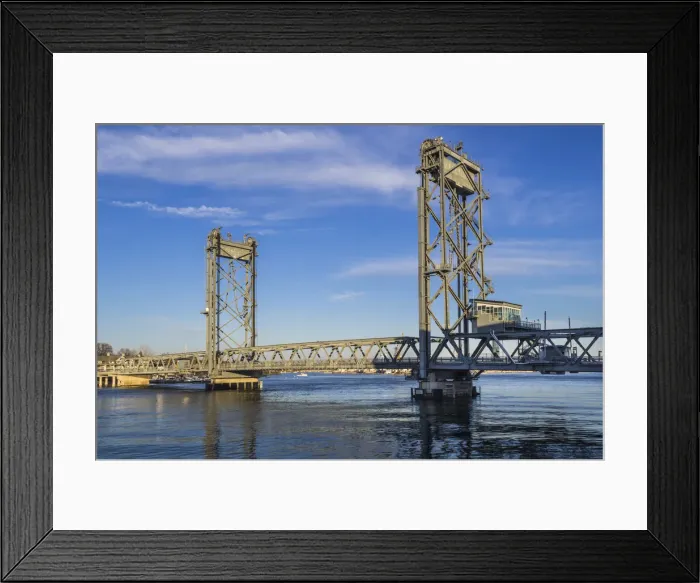 Framed Print : USA, New England, New Hampshire, Portsmouth, Memorial Bridge Framed Print : USA, New England, New Hampshire, Portsmouth, Memorial Bridge