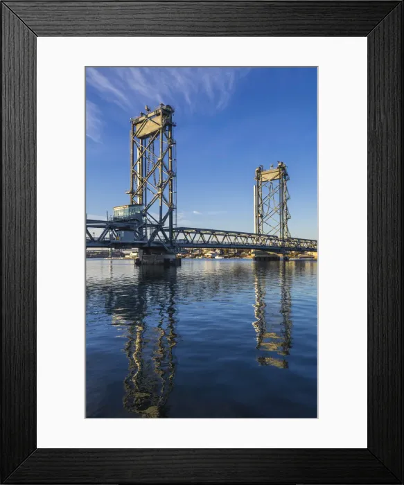 Framed Print : USA, New England, New Hampshire, Portsmouth, Memorial Bridge Framed Print : USA, New England, New Hampshire, Portsmouth, Memorial Bridge