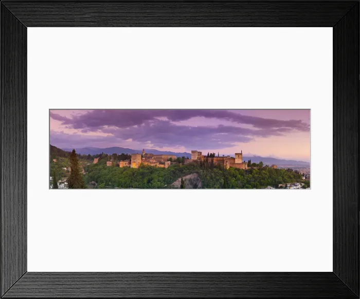 Framed Print : The Alhambra Palace illuminated at dusk, Granada, Granada Province, Andalucia, Spain Framed Print : The Alhambra Palace illuminated at dusk, Granada, Granada Province, Andalucia, Spain