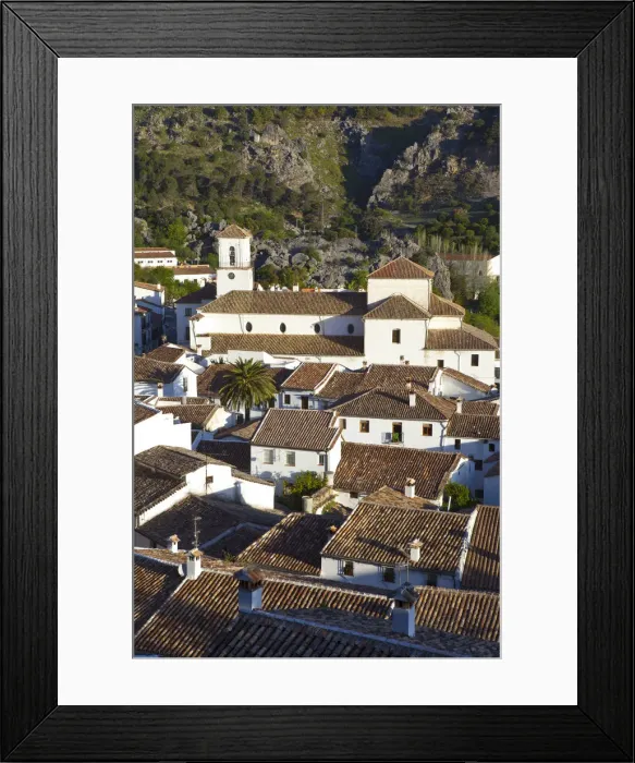 Framed Print : Grazalema, Cadiz Province, Andalusia, Spain