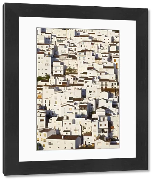 Jigsaw like house exteriors in the charming hilltop village of Casares, Malaga Province