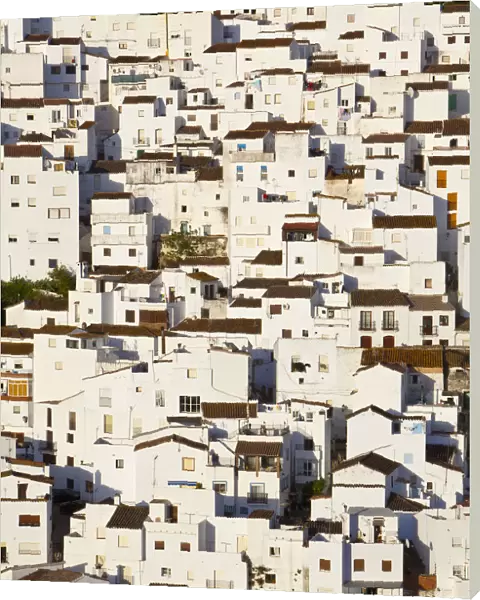 Jigsaw like house exteriors in the charming hilltop village of Casares, Malaga Province