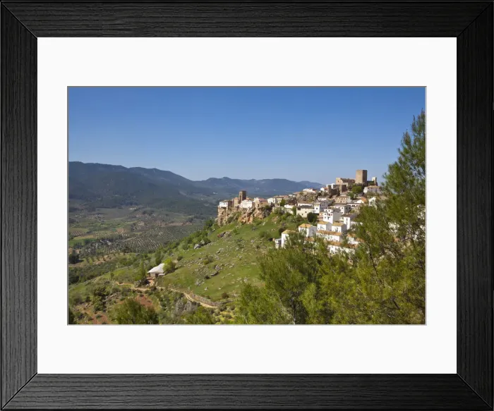 Framed Print : Fortified hilltop village of Hornos, Hornos, Jaen Province, Andalusia, Spain