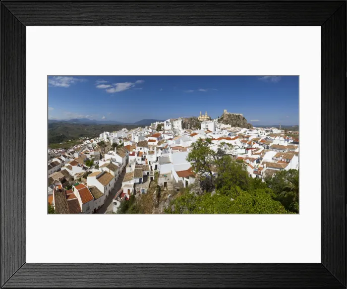 Framed Print : Elevated view over Olvera, Cadiz Province, Andalusia, Spain Framed Print : Elevated view over Olvera, Cadiz Province, Andalusia, Spain
