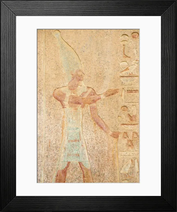 Framed Print : Egypt, Luxor, West Bank, Deir Al Bahri, Reliefs in the Lower chapel of Anubis Framed Print : Egypt, Luxor, West Bank, Deir Al Bahri, Reliefs in the Lower chapel of Anubis
