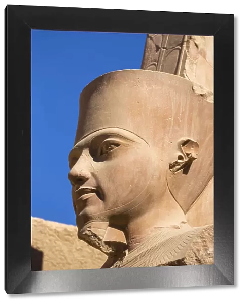 Egypt, Luxor, Karnak Temple, Statue of Tutankhamun