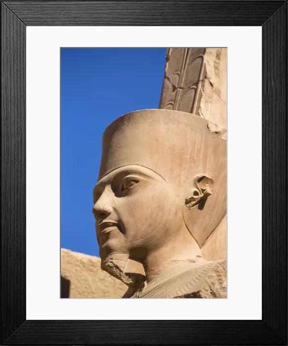 Framed Print : Egypt, Luxor, Karnak Temple, Statue of Tutankhamun Framed Print : Egypt, Luxor, Karnak Temple, Statue of Tutankhamun