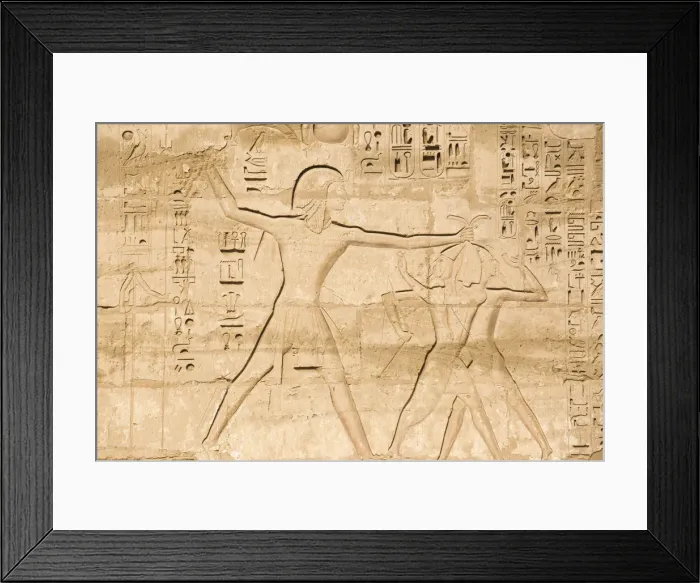 Framed Print : Egypt, Luxor, West Bank, The temple of Ramesses 111 at Medinet Habu, The back of Framed Print : Egypt, Luxor, West Bank, The temple of Ramesses 111 at Medinet Habu, The back of