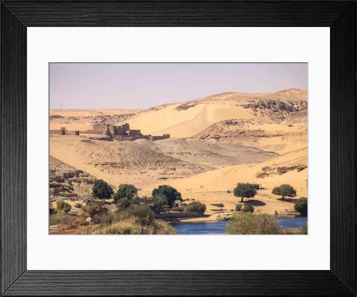 Framed Print : Egypt, Upper Egypt, Aswan, View of Monastery of St Simeon Framed Print : Egypt, Upper Egypt, Aswan, View of Monastery of St Simeon