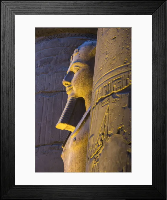 Framed Print : Egypt, Luxor, Luxor Temple, The First Court, Statues of Ramesses II Framed Print : Egypt, Luxor, Luxor Temple, The First Court, Statues of Ramesses II