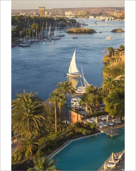 Sofitel Legend Old Cataract hotel situated on the banks of the river Nile