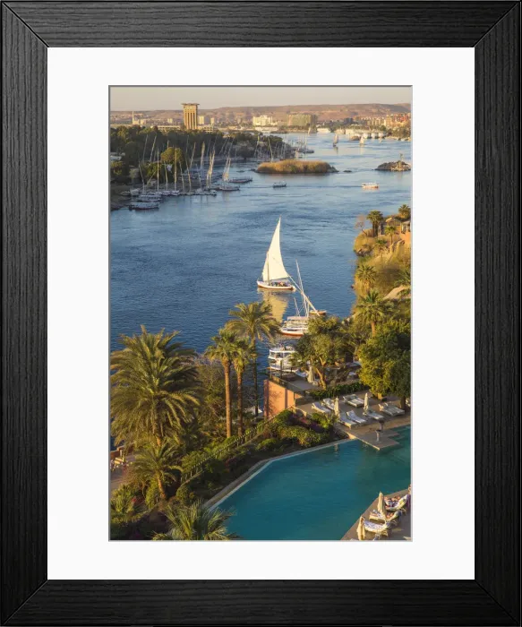 Framed Print : Sofitel Legend Old Cataract hotel situated on the banks of the river Nile Framed Print : Sofitel Legend Old Cataract hotel situated on the banks of the river Nile