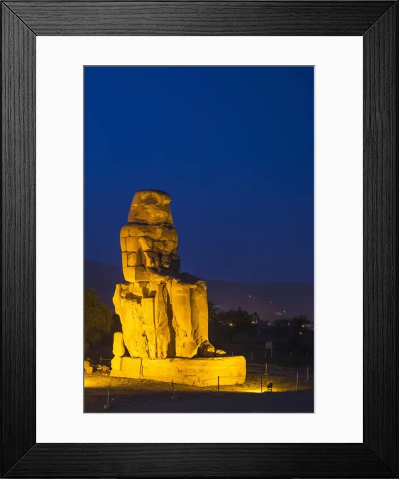 Framed Print : Egypt, Luxor, West Bank, Colossi of Memnan at The mortuary temple of Amenhotep 111 Framed Print : Egypt, Luxor, West Bank, Colossi of Memnan at The mortuary temple of Amenhotep 111