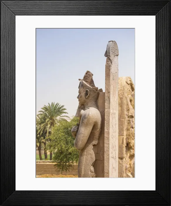 Framed Print : Egypt, Luxor, West Bank, Colossi at Temple of Amenhotep 111 Framed Print : Egypt, Luxor, West Bank, Colossi at Temple of Amenhotep 111