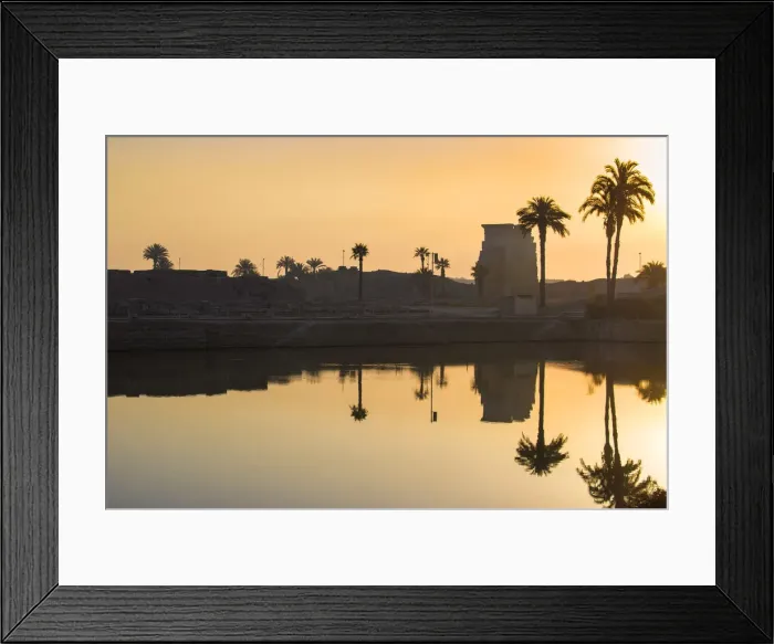 Framed Print : Egypt, Luxor, Karnak Temple, Sacred Lake Framed Print : Egypt, Luxor, Karnak Temple, Sacred Lake