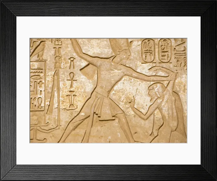 Framed Print : Egypt, Luxor, West Bank, The temple of Ramesses 111 at Medinet Habu, The back of Framed Print : Egypt, Luxor, West Bank, The temple of Ramesses 111 at Medinet Habu, The back of