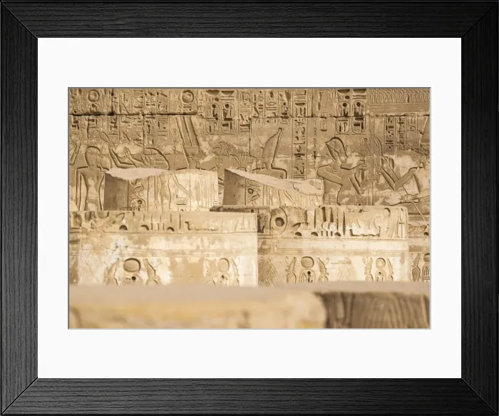 Framed Print : Egypt, Luxor, West Bank, The temple of Ramesses 111 at Medinet Habu, Hypostyle Hall Framed Print : Egypt, Luxor, West Bank, The temple of Ramesses 111 at Medinet Habu, Hypostyle Hall