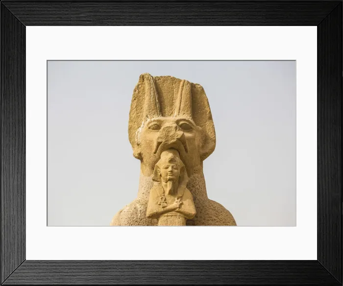 Framed Print : Egypt, Luxor, West Bank, Sphinx at the Temple of Ramessess 11 known as The Ramesseum Framed Print : Egypt, Luxor, West Bank, Sphinx at the Temple of Ramessess 11 known as The Ramesseum