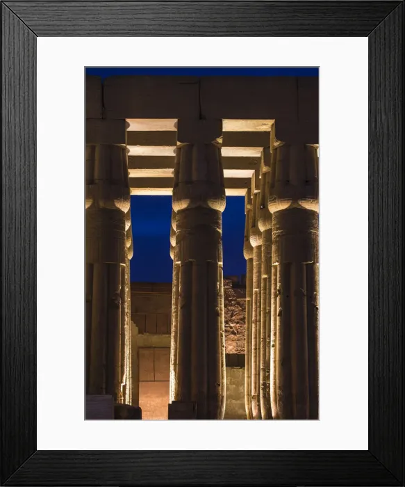 Framed Print : Egypt, Luxor, Luxor Temple, The Colonnade Framed Print : Egypt, Luxor, Luxor Temple, The Colonnade