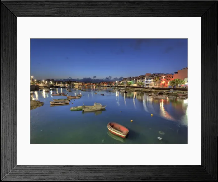 Framed Print : Spain, Canary Islands, Lanzarote, Charco de San Gines (Old Harbour) Framed Print : Spain, Canary Islands, Lanzarote, Charco de San Gines (Old Harbour)