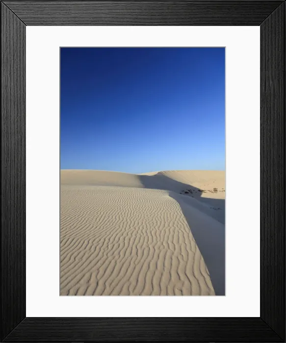 Framed Print : Spain, Canary Islands, Fuerteventura, Parque Natural de Corralejo Sand Dunes