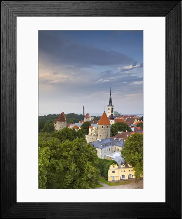 Framed Print : Old Town from Toompea, Tallinn, Estonia Framed Print : Old Town from Toompea, Tallinn, Estonia