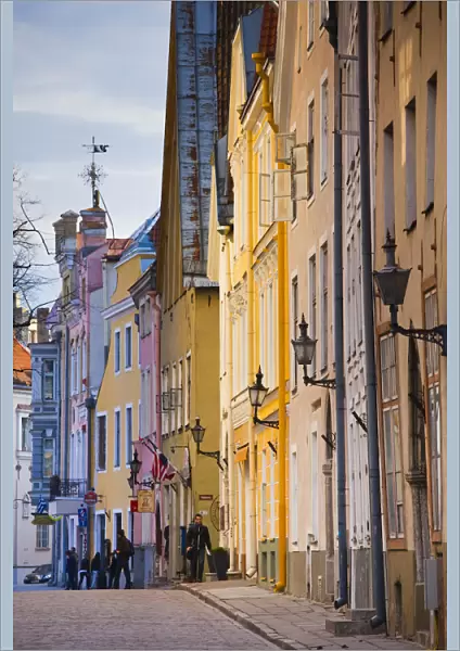 Estonia, Tallinn, building detail, Pikk Street