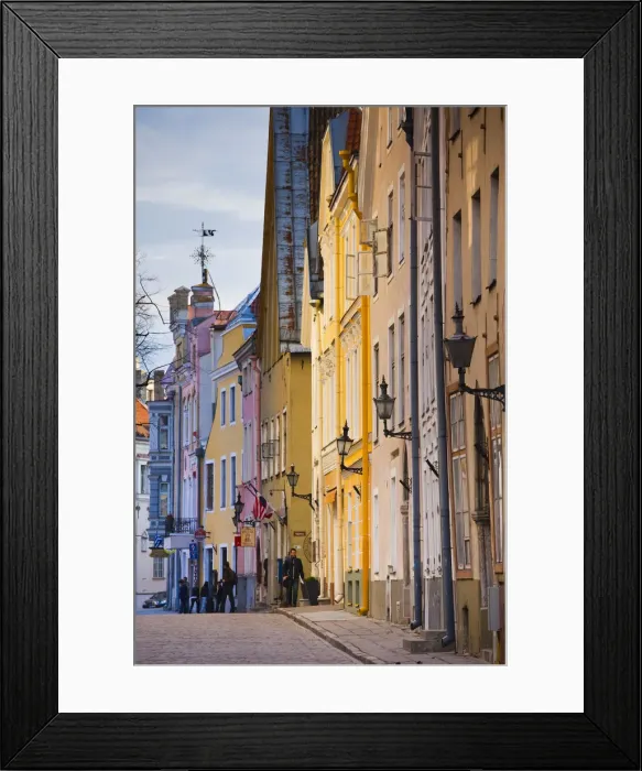 Framed Print : Estonia, Tallinn, building detail, Pikk Street Framed Print : Estonia, Tallinn, building detail, Pikk Street