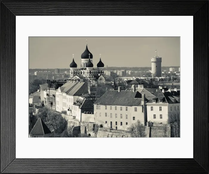 Framed Print : Estonia, Tallinn, Old Town, elevated view of Toompea from St. Olafs Church Tower Framed Print : Estonia, Tallinn, Old Town, elevated view of Toompea from St. Olafs Church Tower