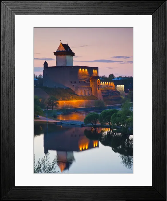 Framed Print : Estonia, Northeastern Estonia, Narva, Narva Castle, 13th century Framed Print : Estonia, Northeastern Estonia, Narva, Narva Castle, 13th century