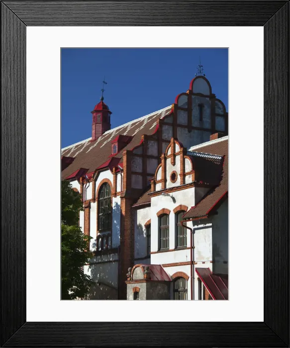 Framed Print : Estonia, Southwestern Estonia, Parnu, old sports complex, 17th century