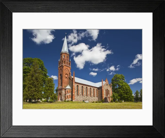 Framed Print : Estonia, Southwestern Estonia, Viljandi, St. Pauls Church Framed Print : Estonia, Southwestern Estonia, Viljandi, St. Pauls Church