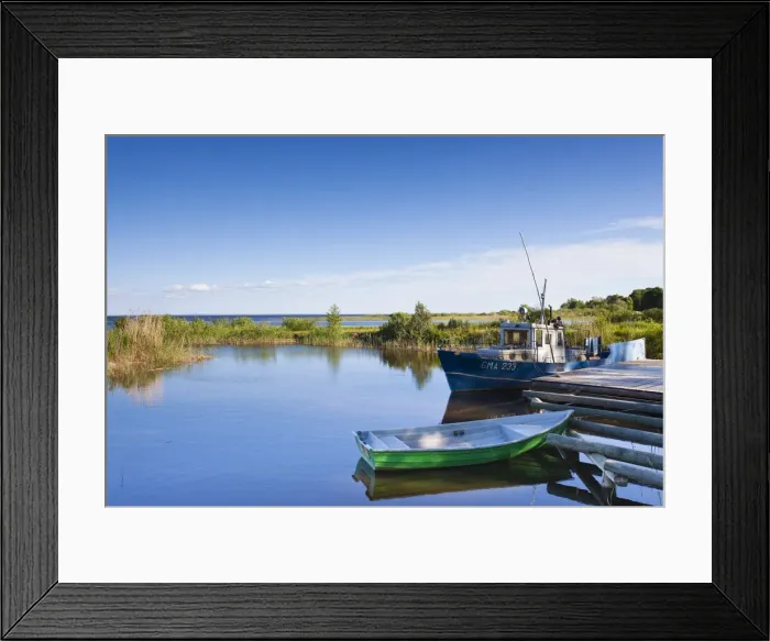 Framed Print : Estonia, Southwestern Estonia, Vorts Jarv lake area, Valma, small harbor on Vorts Framed Print : Estonia, Southwestern Estonia, Vorts Jarv lake area, Valma, small harbor on Vorts