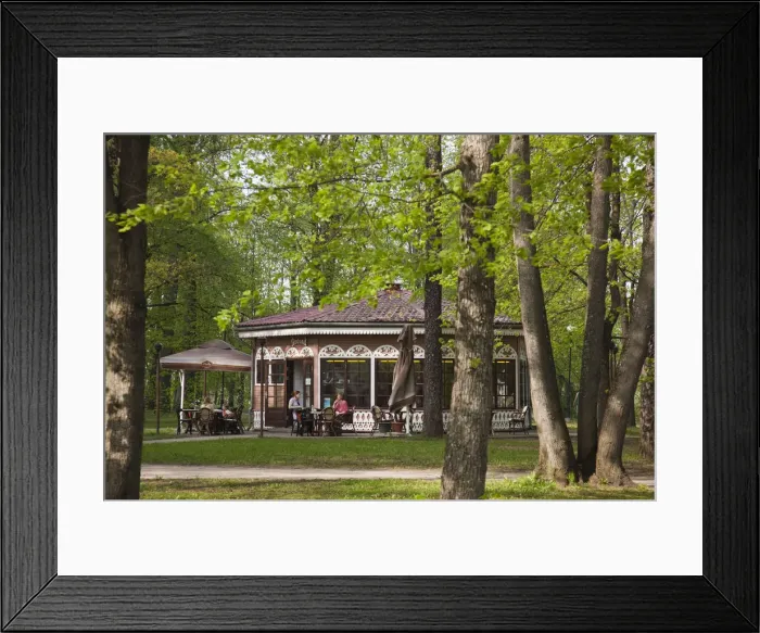 Framed Print : Estonia, Southeastern Estonia, Tartu, Toomemagi, Cathedral Hill, small park cafe Framed Print : Estonia, Southeastern Estonia, Tartu, Toomemagi, Cathedral Hill, small park cafe