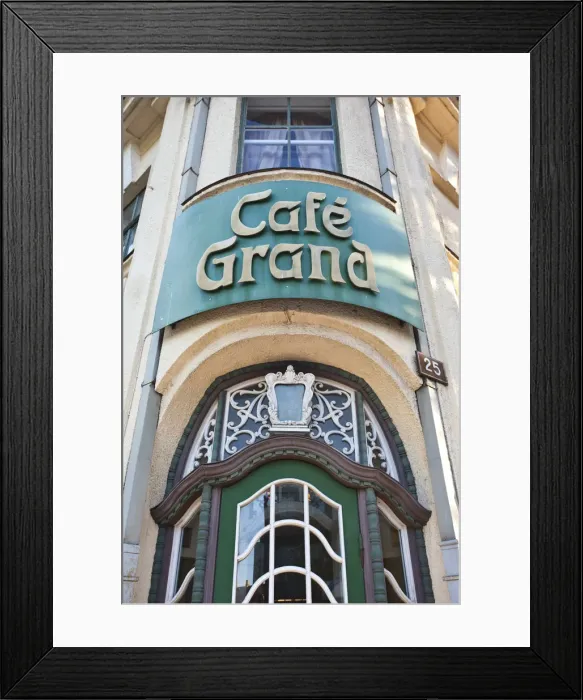 Framed Print : Estonia, Southwestern Estonia, Parnu, Art-nouveau-Jugendstil style, Grand Cafe building