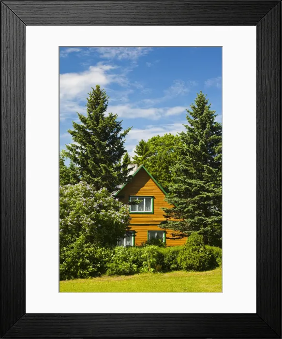 Framed Print : Estonia, Western Estonia Islands, Saaremaa Island, Angla, small summer house Framed Print : Estonia, Western Estonia Islands, Saaremaa Island, Angla, small summer house