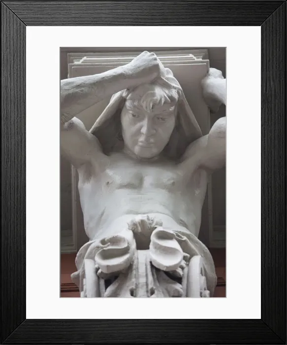 Framed Print : Finland, Helsinki, art nouveau building statues, Etela Notknokatu Street Framed Print : Finland, Helsinki, art nouveau building statues, Etela Notknokatu Street