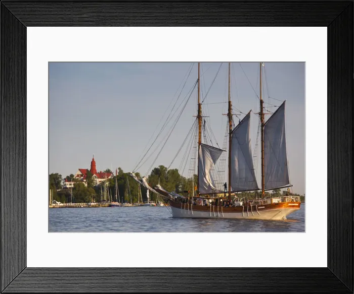 Framed Print : Finland, Helsinki, Helsinki Harbor, sailing ship Framed Print : Finland, Helsinki, Helsinki Harbor, sailing ship