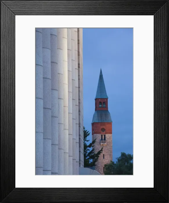 Framed Print : Finland, Helsinki, tower of the Kansallismuseo, National Museum of Finland, evening Framed Print : Finland, Helsinki, tower of the Kansallismuseo, National Museum of Finland, evening