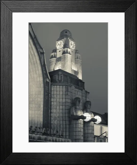 Framed Print : Finland, Helsinki, Rautatieasema, Helsinki Railroad Station, National Romantic-style Framed Print : Finland, Helsinki, Rautatieasema, Helsinki Railroad Station, National Romantic-style