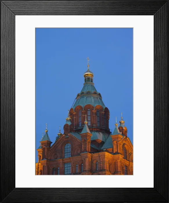Framed Print : Finland, Helsinki, Uspenski Orthodox Cathedral, evening Framed Print : Finland, Helsinki, Uspenski Orthodox Cathedral, evening