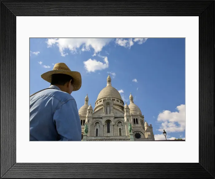 Framed Print : Sacre-Coeur, Montmartre, Paris, France Framed Print : Sacre-Coeur, Montmartre, Paris, France