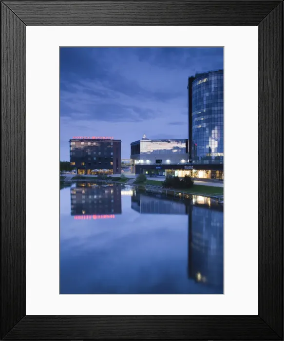 Framed Print : Estonia, Southeastern Estonia, Tartu, modern buildings of Tasku Centre, evening Framed Print : Estonia, Southeastern Estonia, Tartu, modern buildings of Tasku Centre, evening