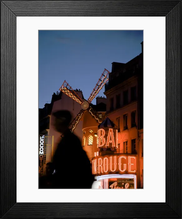 Framed Print : Moulin Rouge, Montmartre, Paris, France Framed Print : Moulin Rouge, Montmartre, Paris, France