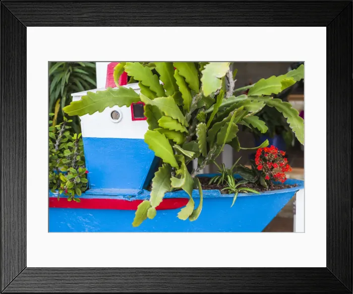 Framed Print : Spain, Canary Islands, Gran Canaria Island, Arguineguin, port religious shrine with Framed Print : Spain, Canary Islands, Gran Canaria Island, Arguineguin, port religious shrine with