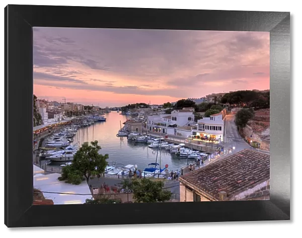 Spain, Balearic Islands, Menorca, Ciutadella, Historic Old Harbour and Old City centre