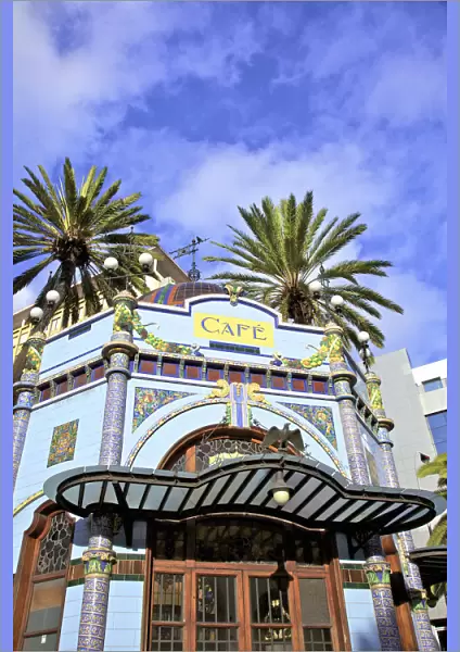 Art Deco Cafe in San Telmo Park, Triana District, Las Palmas de Gran Canaria, Gran